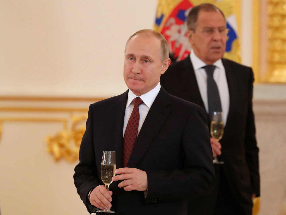 Vladimir Putin a Sergej Lavrov