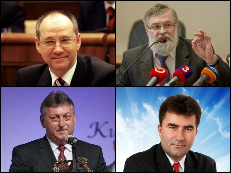 Anton Bobrík, Ľudovít Barát, Stanislav Chovanec a Peter Pagáč