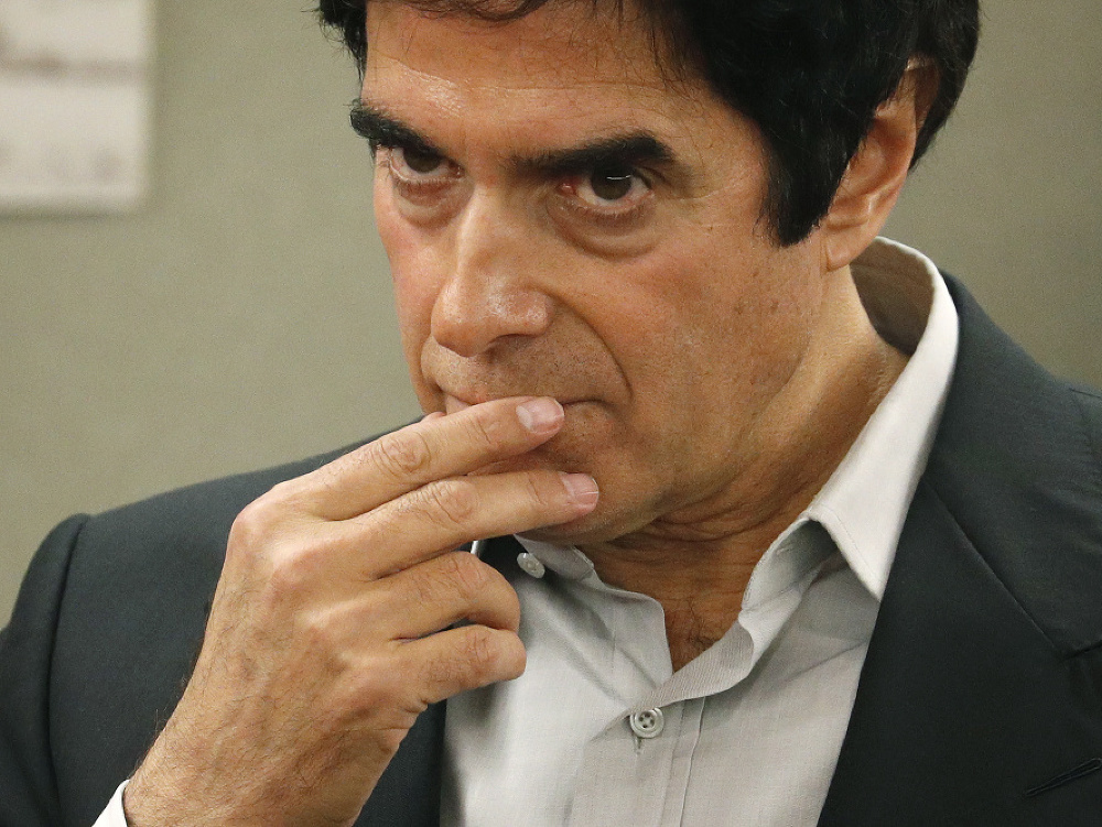 David Copperfield na súde v Las Vegas.