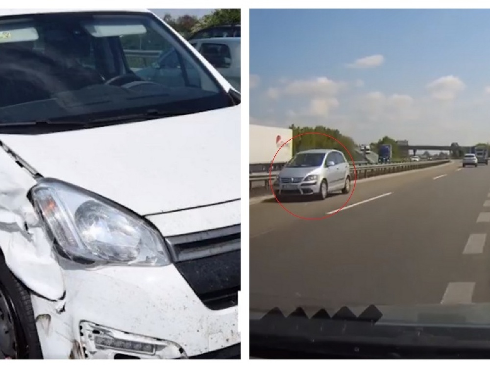 Polícia zverejnila video, ako vodič idúci na rýchlostnej ceste R1 v okolí Serede išiel v protismere.