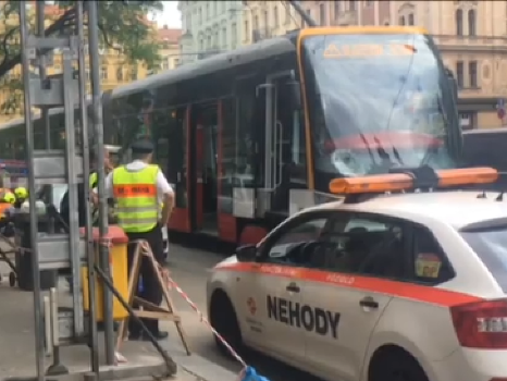 Nehoda v Prahe