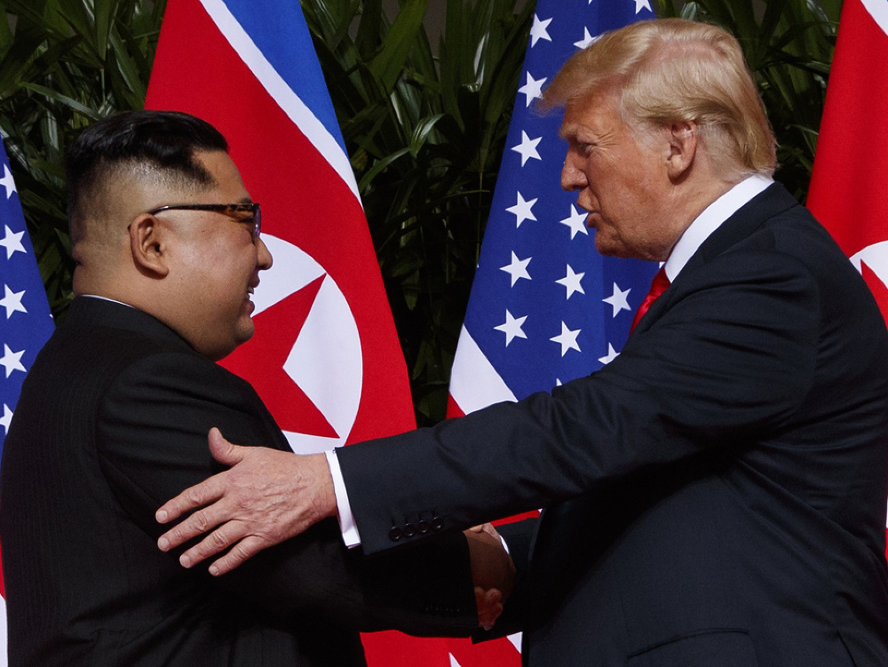 Kim Čong-un s Donaldom Trumpom