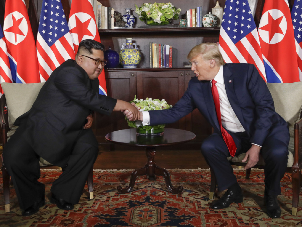 Kim Čong-un a Donald Trump