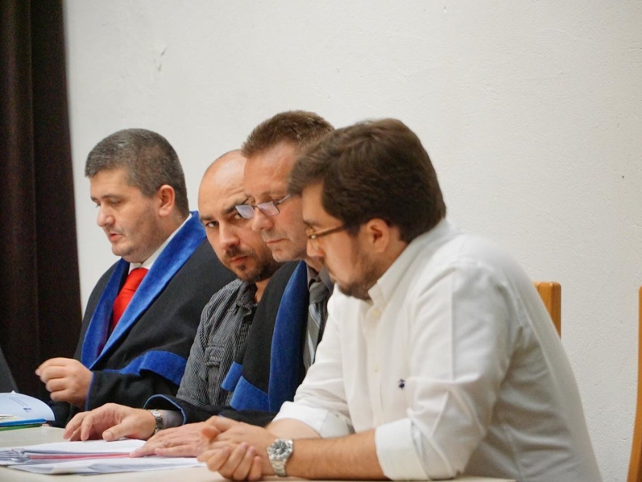 Martin Andrejčák a Ján Majo na súde.