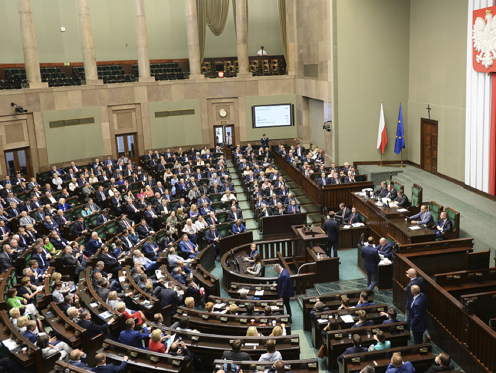 Poslanci dolnej komory poľského parlamentu 
