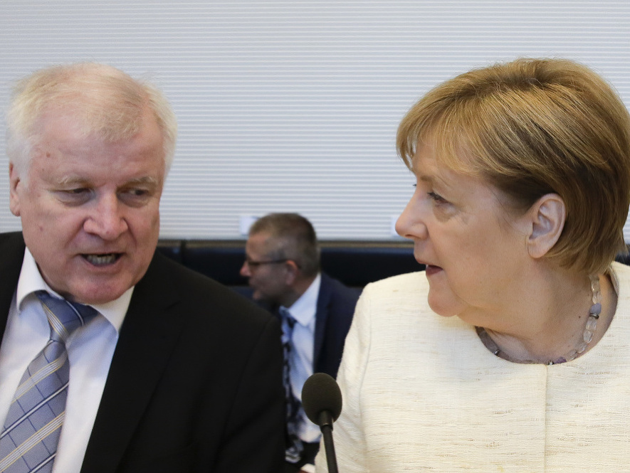 Horst Seehofer a Angela Merkelová