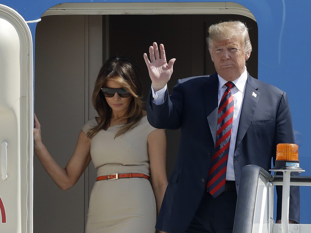 Donald Trump s manželkou 