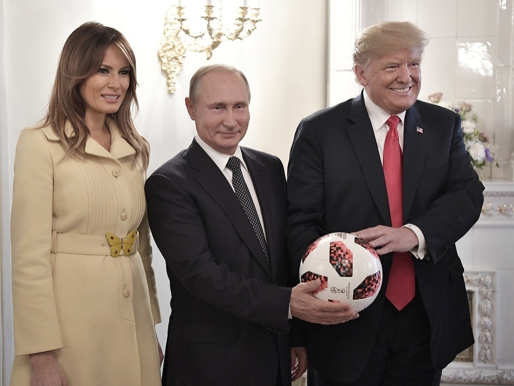 Melania Trumpová, Vladimir Putin a Donald Trump