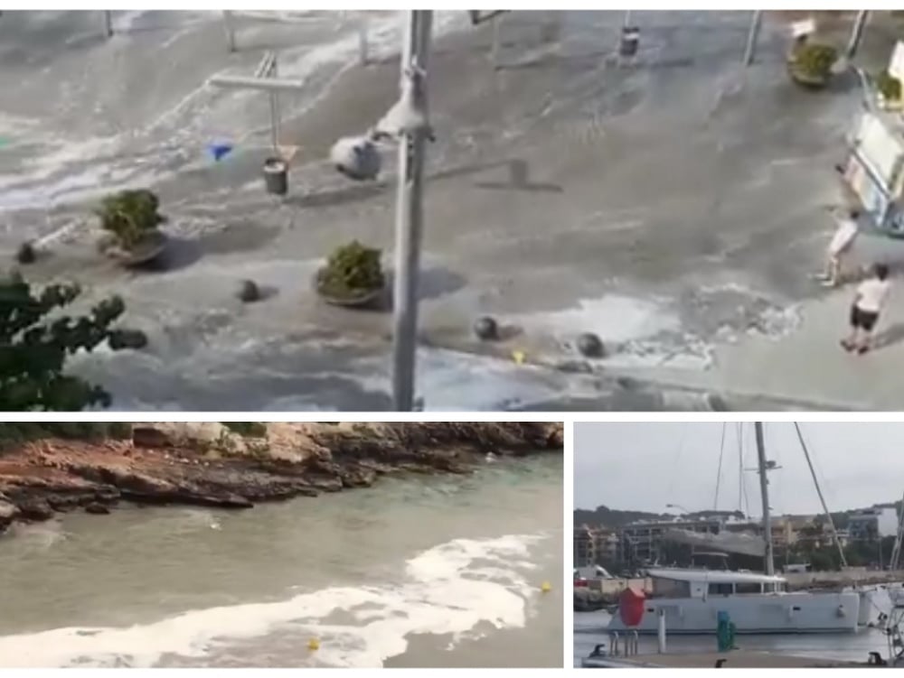 Španielsko zaplavila 1,5-metrová vlna cunami.