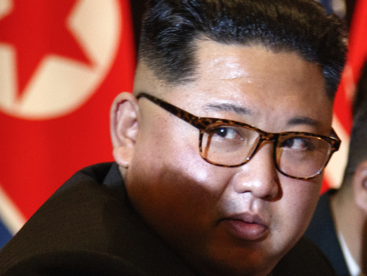 Kim Čong-un počas stretnutia s Trumpom