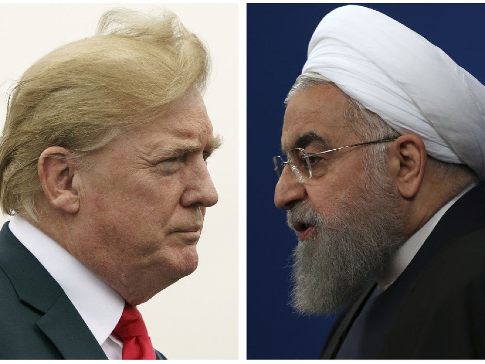 Donald Trump a Hassan Rouhani