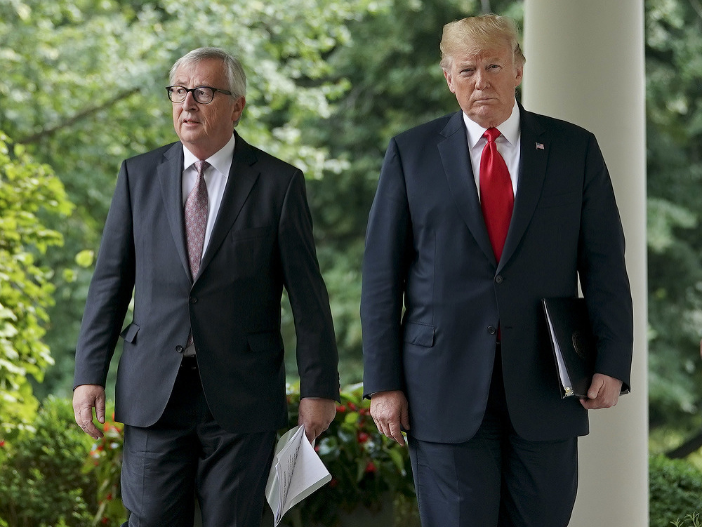 Jean-Claude Juncker a Donald Trump