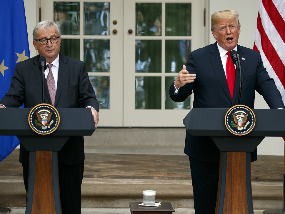 Donald Trump a Jean-Claude Juncker 