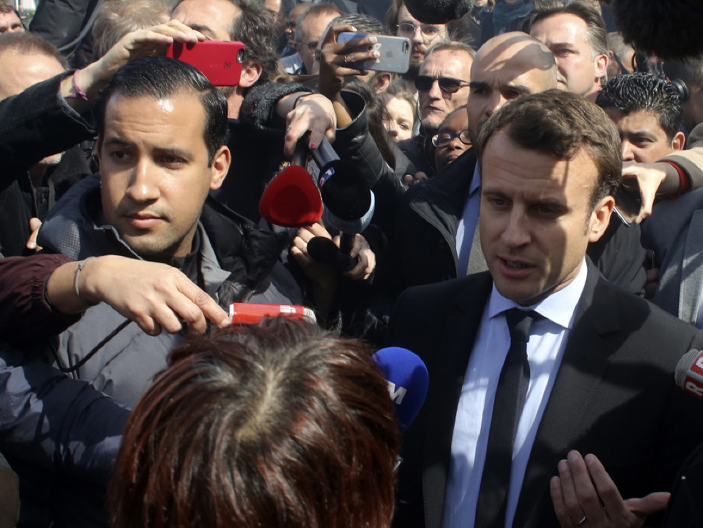 Emmanuel Macron a Alexandre Benalla