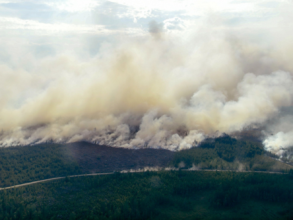 Švédsko bojuje s lesnými požiarmi