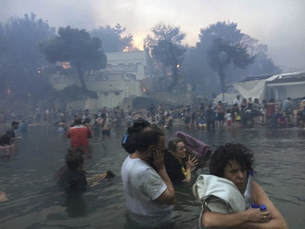 Požiare v Grécku.