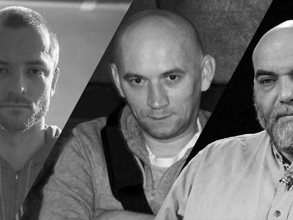 Na snímke zavraždení ruskí novinári