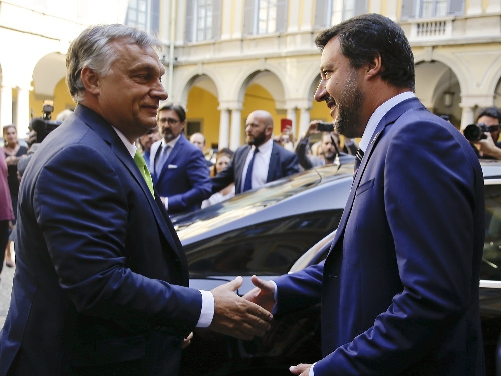 Viktor Orbán a Matteo Salvini