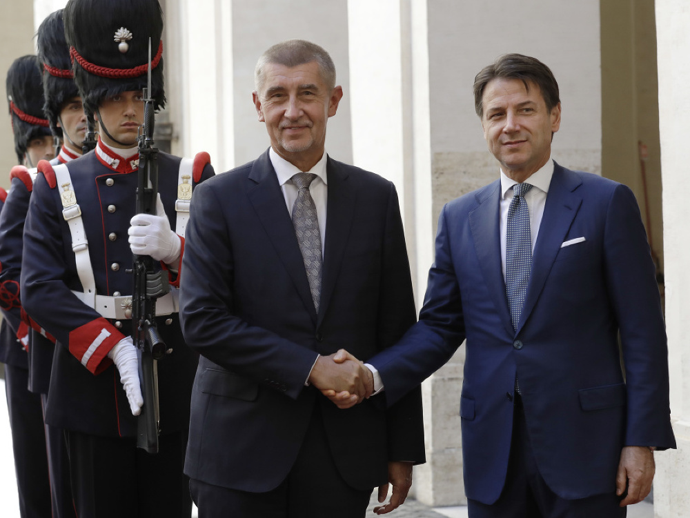 Andrej Babiš, Giuseppe Conte