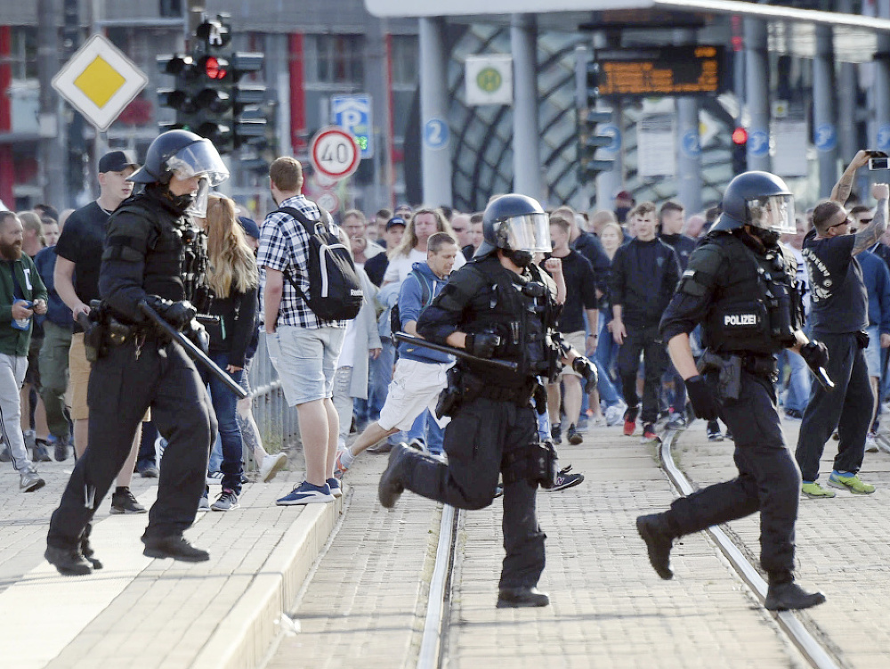 Nepokoje v nemeckom meste Chemnitz