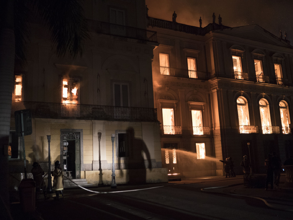 Požiar v múzeu v Rio de Janeiro
