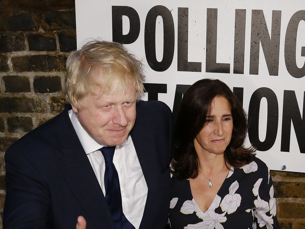 Boris Johnson a manželka Marina