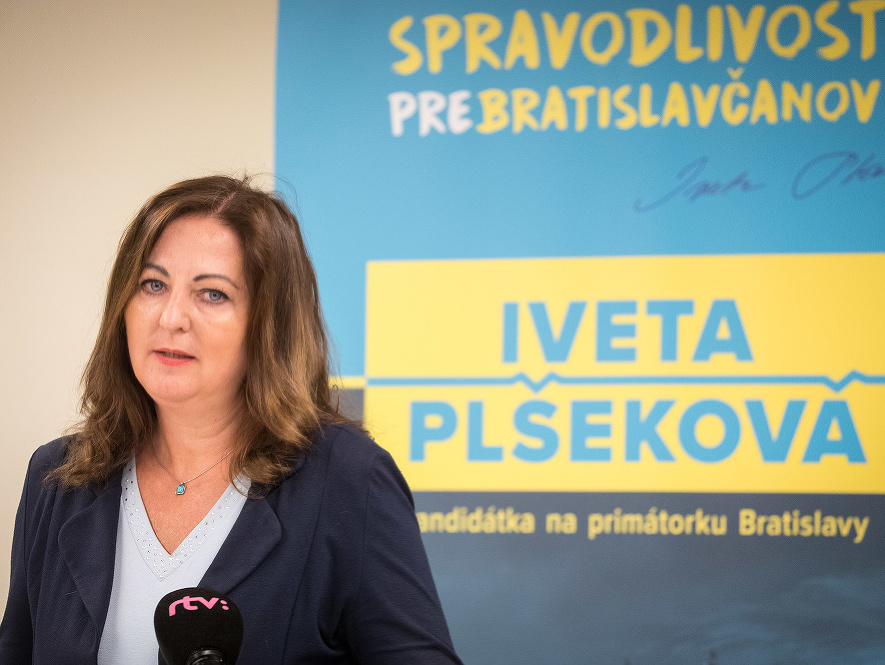 Kandidátka na primátorku mesta Bratislava Iveta Plšeková