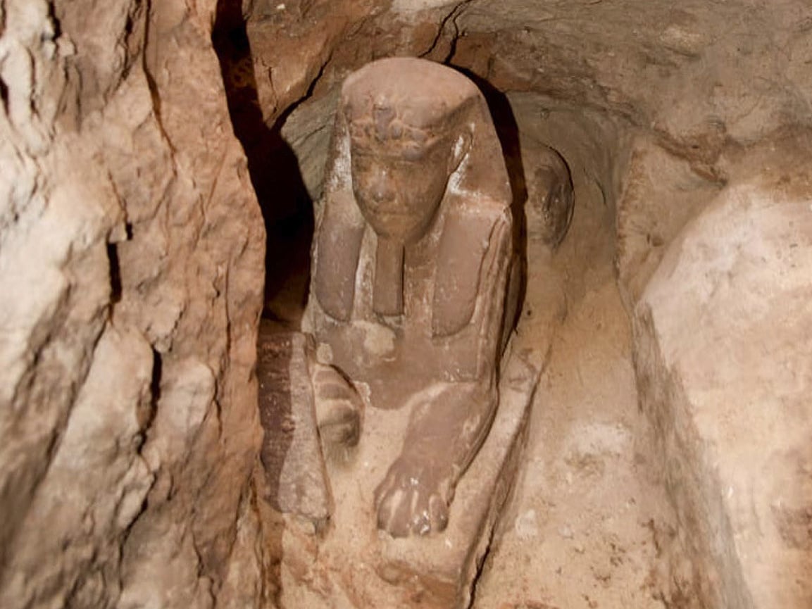 Novoobjavená sfinga z Egypta