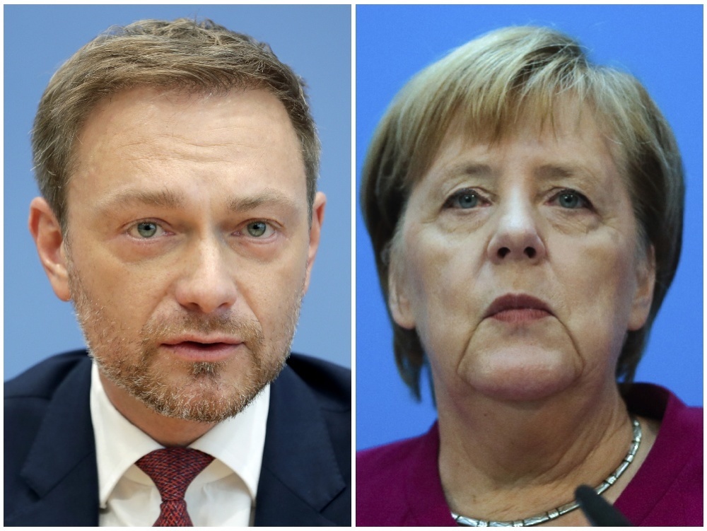 Christian Lindner, Angela Merkelová