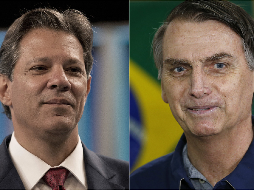 Fernando Haddad a Jair Bolsonaro