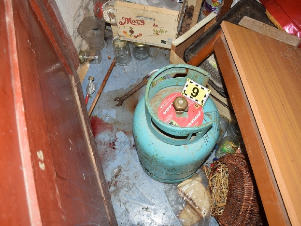 Plynová bomba, použitá počas incidentu