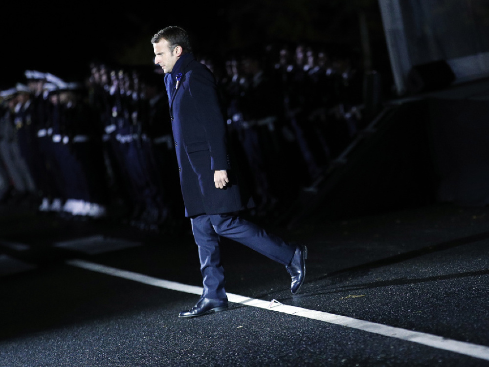 Francúzsky prezident Emmanuel Macron, na ktorého muži pripravovali atentát. 