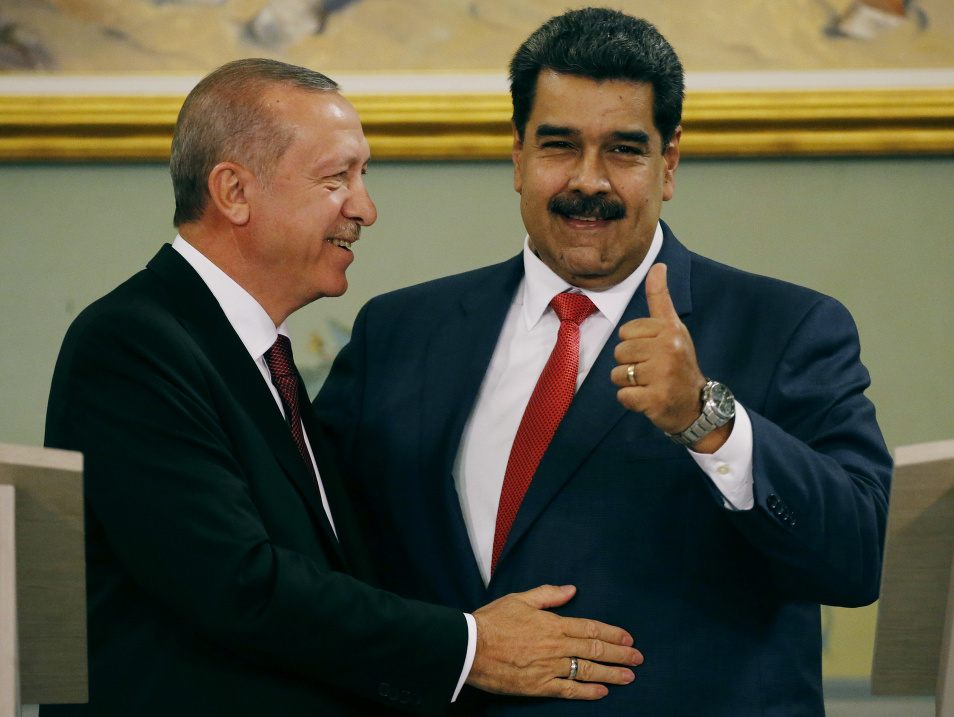 Recep Tayyip Erdogan a Nicolás Maduro