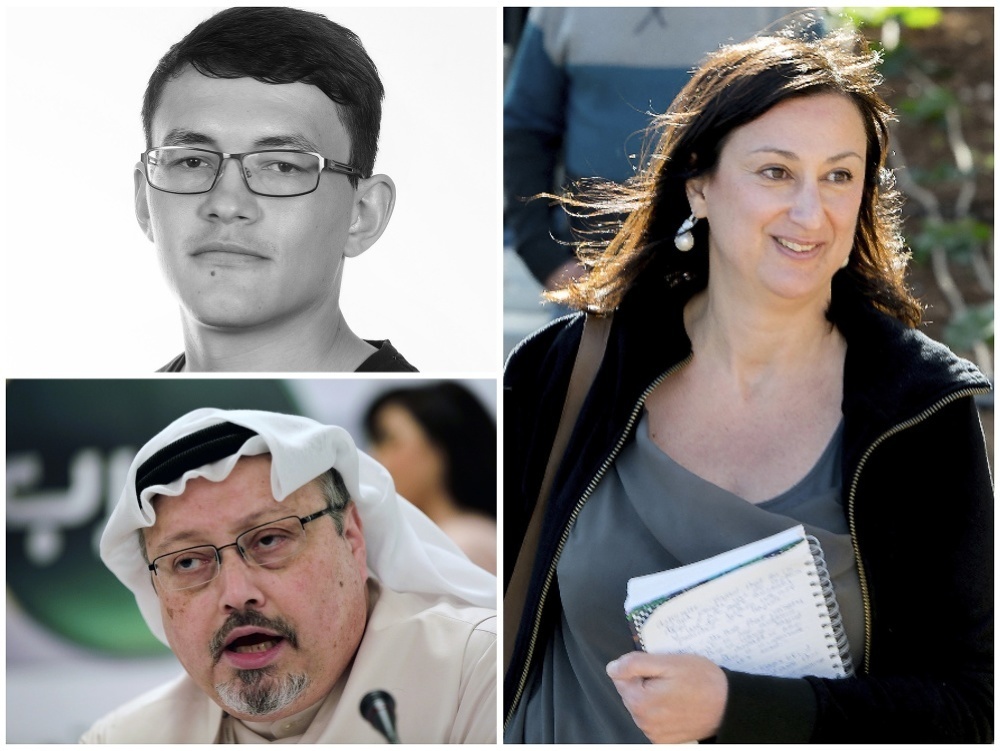 Zavraždení novinári Ján Kuciak, Daphne Caruanová Galiziová a Džamál Chášukdží