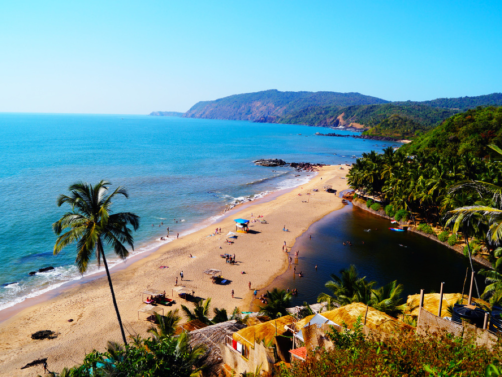Pláž v Goa.