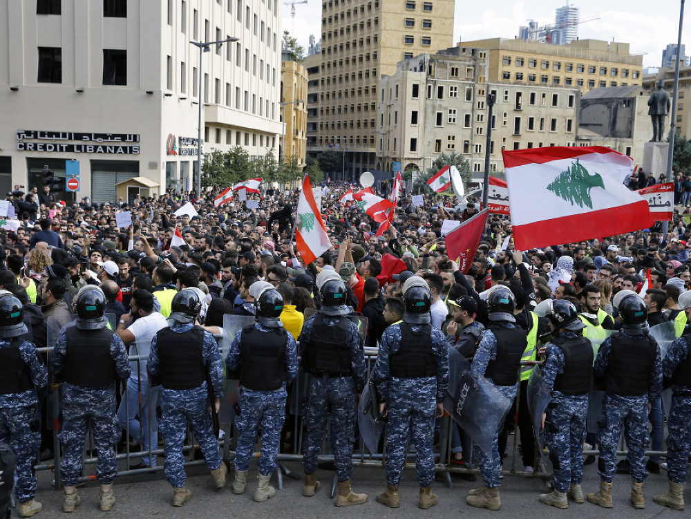 Protesty v Libanone