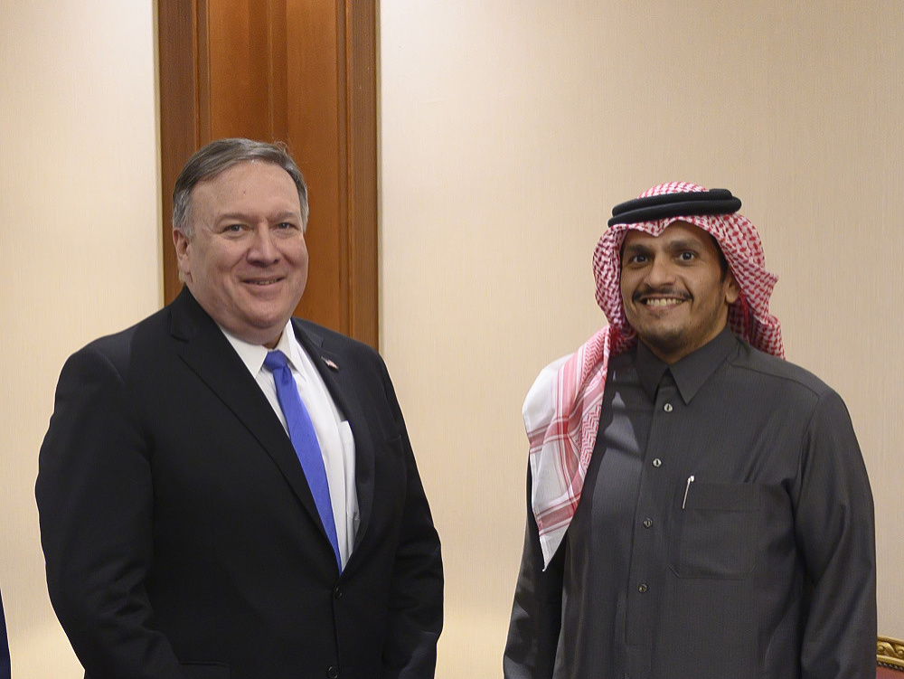 Minister zahraničných vecí USA Mike Pompeo na návšteve Saudskej Arábie. 
