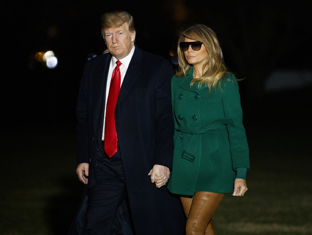 Americký prezident Donald Trump s manželkou Melaniou.