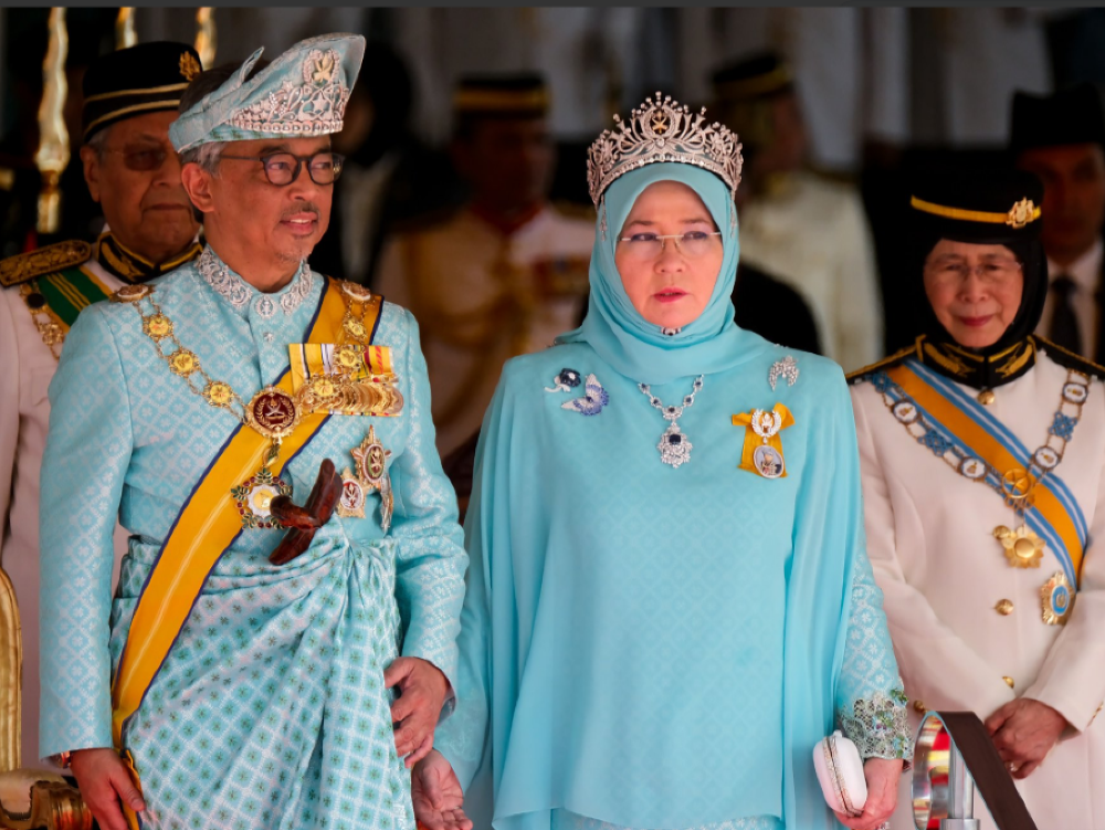 Korunovácia nového kráľa Malajzie. 