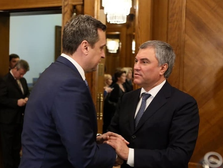 Andrej Danko na stretnutí s Viačeslavom Volodinom