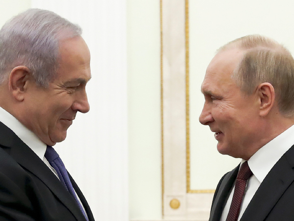Benjamin Netanjahu a Vladimir Putin