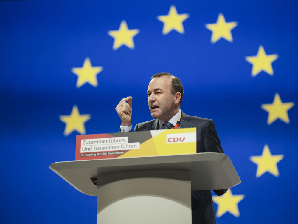 Líder európskych ľudovcov Manfred Weber. 