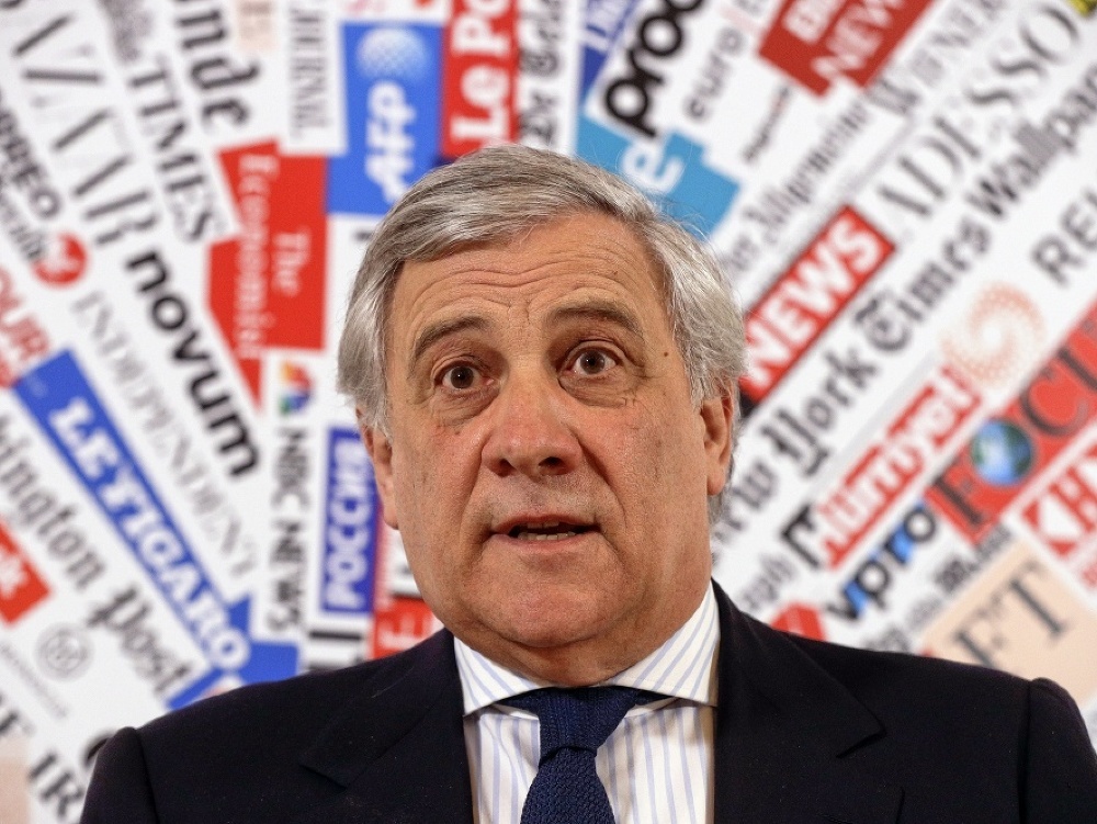 Predseda Európskeho parlamentu Antonio Tajani. 