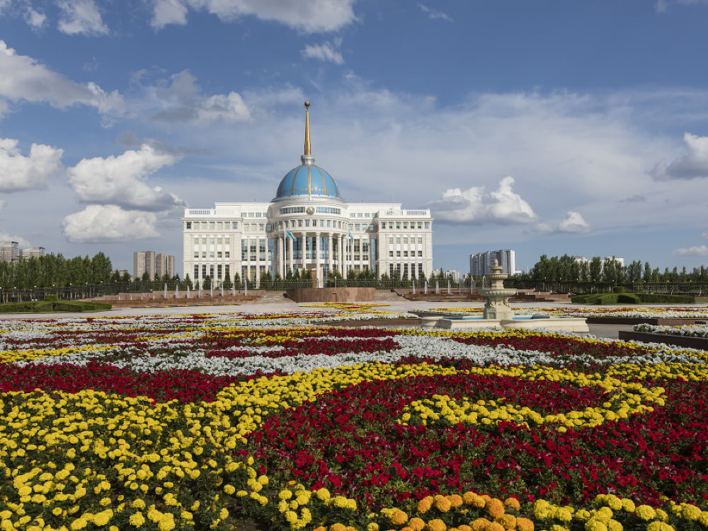 Hlavné mesto Kazachstanu Astana, po novom Nursultan. 