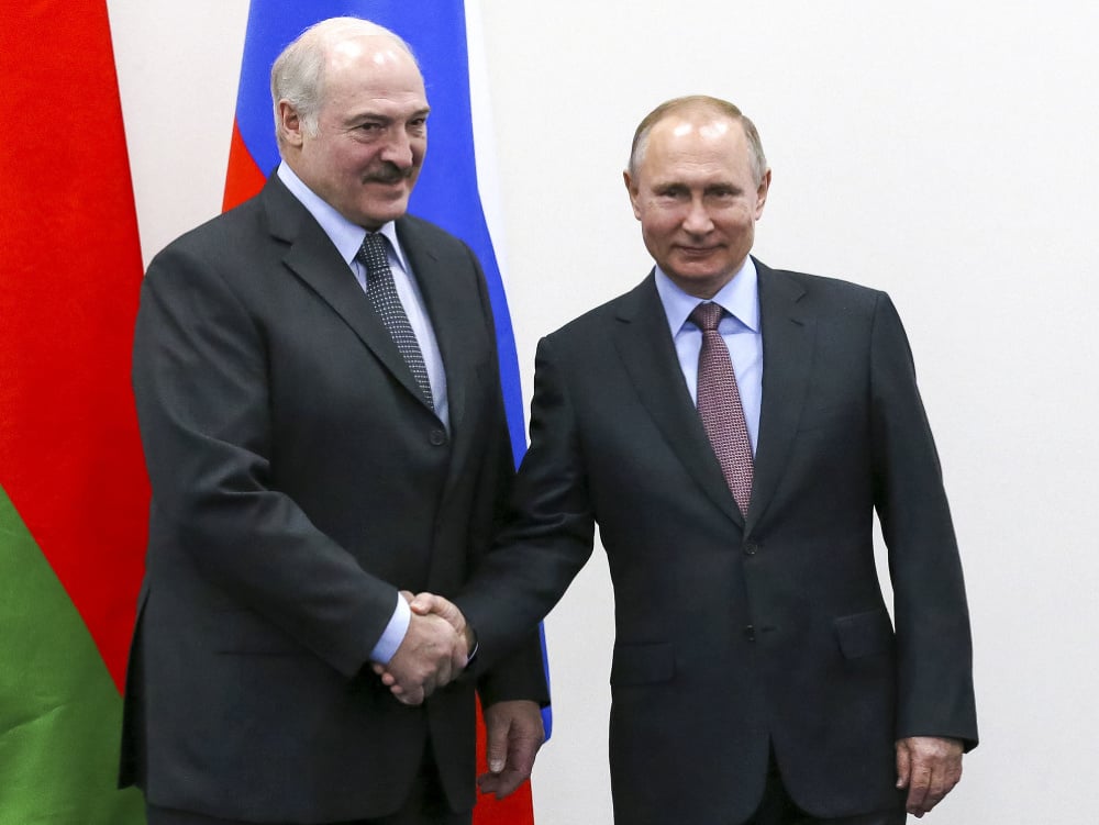 Alexander Lukašenko a Vladimir Putin 