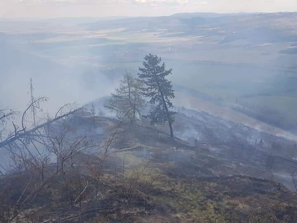 Hasiči stále zasahujú pri rozsiahlom požiari lesa v obci Kravany v okrese Poprad.