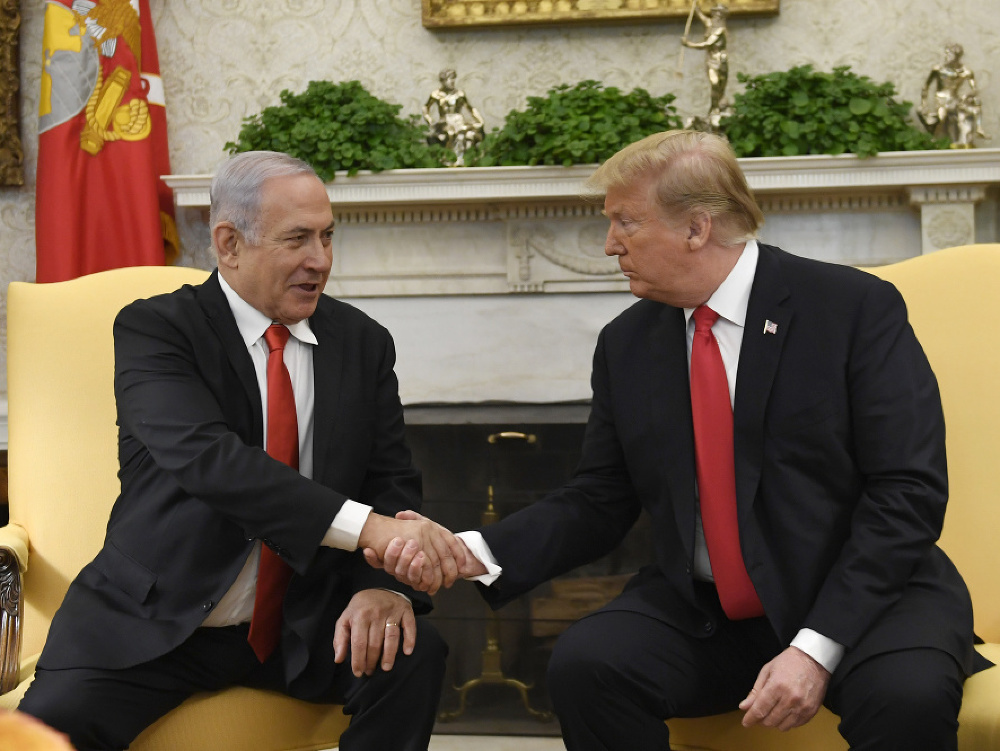 Donald Trump a Benjamin Netanjahu 