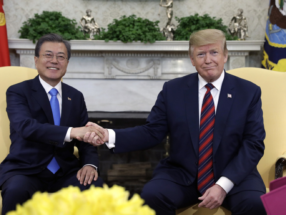 Donald Trump a Mun-če in