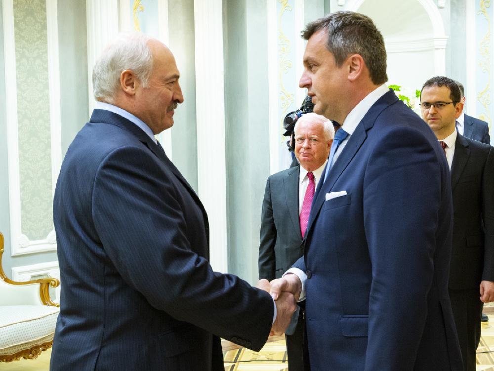 Stretnutie Andreja Danka a Alexandra Lukašenka
