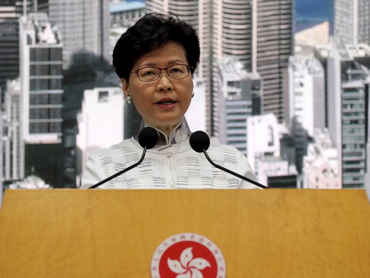 Šéfka hongkonskej exekutívy Carrie Lamová